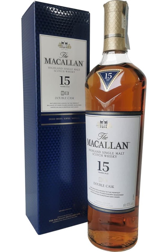 WHISKY MACALLAN 15 ANNI DOUBLE CASK 43% CL70