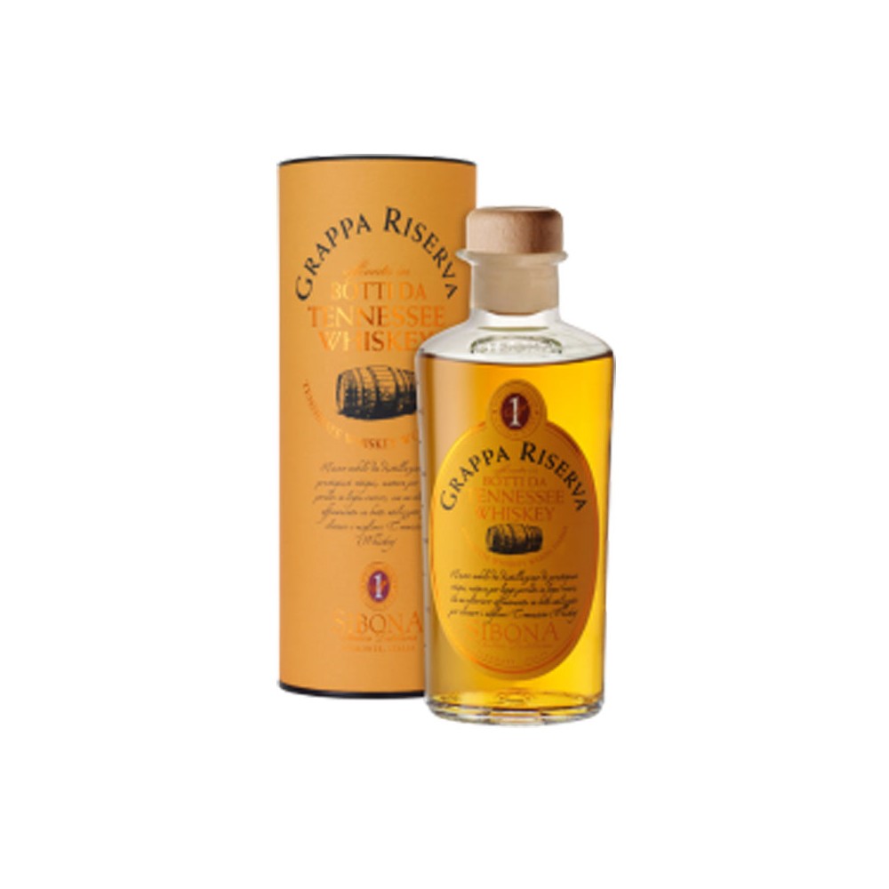 sibona grappa riserva botti da tennessee whisk 44% lt0,50ey